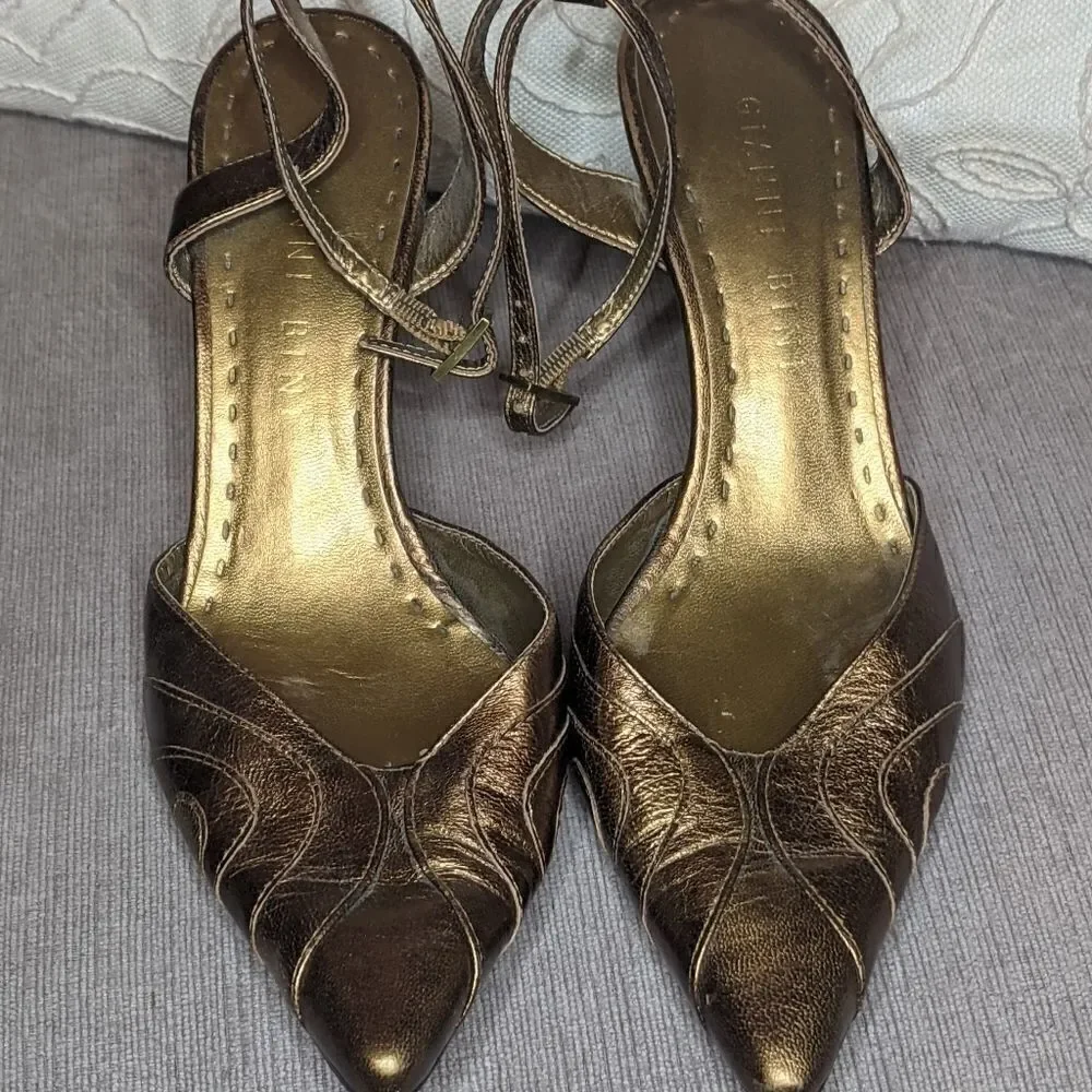 Gianni Binni copper heel sz. 6.5